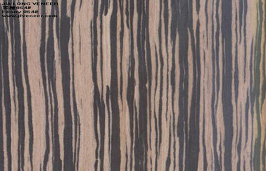 Brązowy Ebony Odtworzony Fornir Drewniany 640mm Szerokość Z Technika Kręgle Wycinane