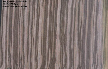 Brązowy Ebony Odtworzony Fornir Drewniany 640mm Szerokość Z Technika Kręgle Wycinane